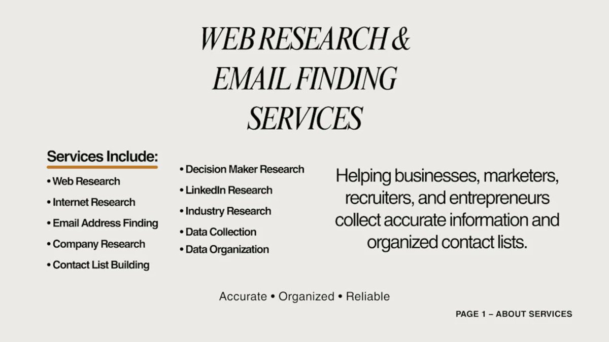 AshimReberio6's tweet photo. Here are a few samples of the spreadsheets I create for clients.
✔️ B2B Lead Generation
✔️ Web Research
✔️ Data Entry
✔️ PDF to Excel
✔️ Virtual Assistance
If you need accurate, organized data, I'm available on Fiverr:
https://t.co/gRE7K7Sta0
#LeadGeneration #DataEntry #Excel https://t.co/mlScjDgH1E