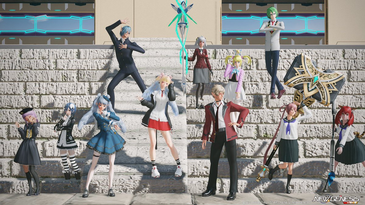 gamePSO2ngs's tweet photo. 【NPC制服集会④】
校内ライブ。そしてフィナーレへ……
本日は30回目という節目に参加させてもらえたこと、嬉しく思います。お疲れ様でした。
そして体育準備倉庫にハリエット様と共に閉じ込められたことも、忘れられない思い出になるでしょう()
#PSO2_SS #PSO2NGS_SS #第30回NPC制服集会 https://t.co/4h9jMeZ8tT