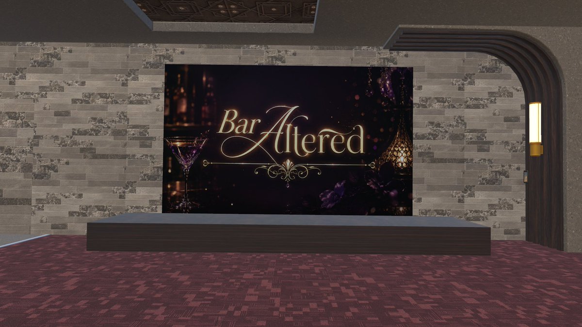 bar_altered's tweet photo. 店内着々と完成に近づいております🍷
お楽しみに✨
#VRChat #Bar_Altered #VRCイベント https://t.co/F6KP5GPEfI