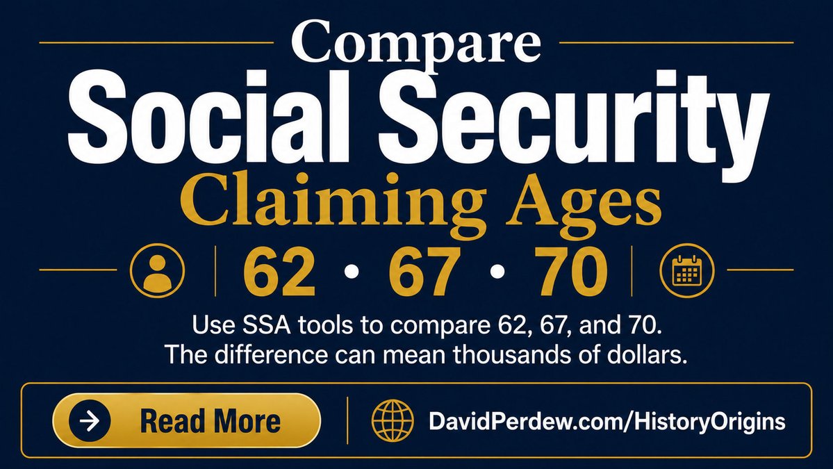 davidperdew's tweet photo. Before you claim SS, check your earnings record at https://t.co/F3QOvsJZzE. Errors in your record can reduce your benefit — and fixing them takes time. https://t.co/TQ5eyt2NQf #SocialSecurity https://t.co/XWSbUQcLsW