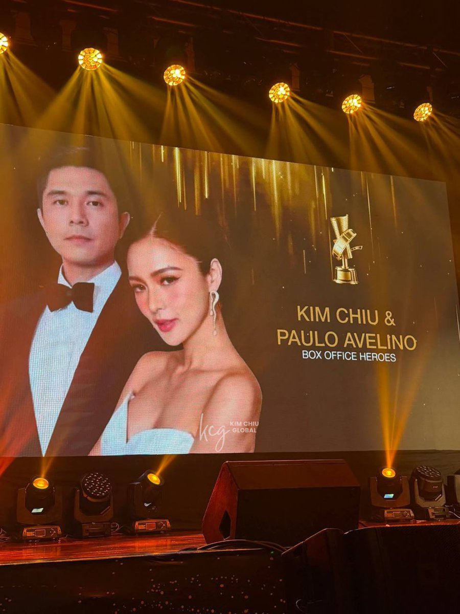 teamKCGofficial's tweet photo. Congratulations to Paulo Avelino and Kim Chiu on being recognized as Box Office Heroes for ‘My Love Will Make You Disappear’. This milestone is a testament to your dedication, exceptional performances, and the unwavering love and support you’ve received from your fans and supporters.

And to our very own Queen, KIM CHIU—thank you for continuing to shine brighter with every milestone. Your hard work, humility, and passion inspire so many. We couldn’t be prouder of you.💖 

Here’s to more milestones, successes, and unforgettable moments together. Congratulations #KimPau! 🏆

#KimChiu @prinsesachinita