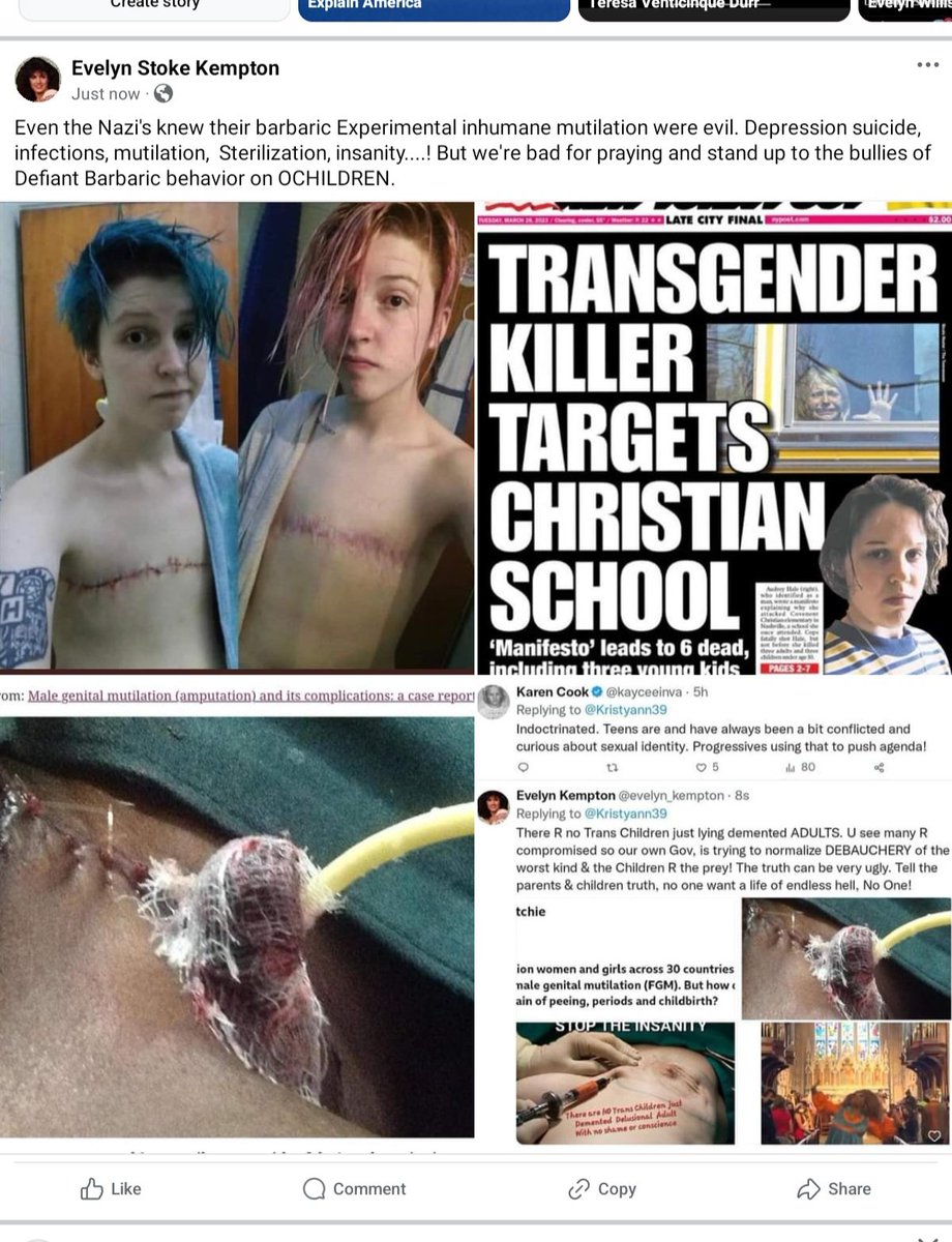 evelyn_kempton's tweet photo. @realBrandonGill Thank U Brandon fighting 4 our children against the genitalia mutilators. We have 2 call these monsters out, it's perversion plan &amp; simple! But no one says it! Tim McBrides needs 2B removed, all he does is play dressup &amp; runs through hals of congress trying 2 get in the girls rm! https://t.co/wHQWMguTeQ
