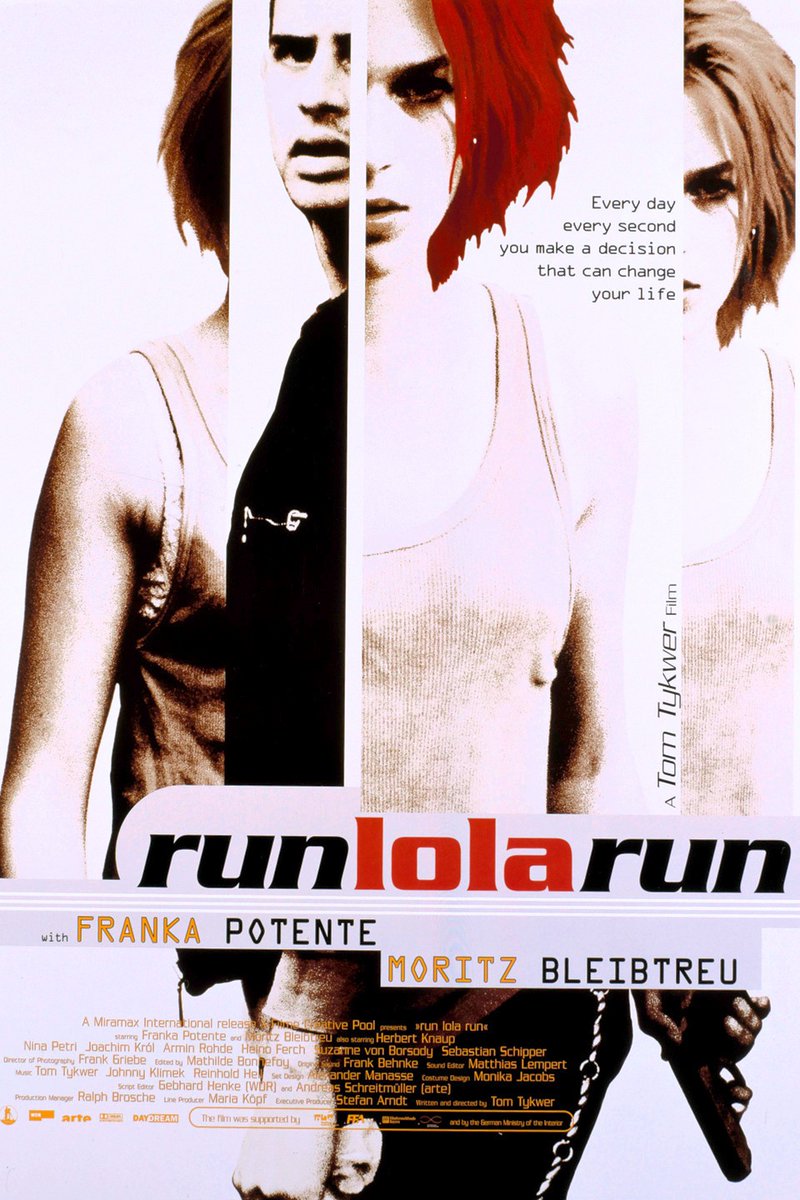 sarim137's tweet photo. @e_vdee Another German film that I found as a fun watch was Run Lola Run. It's music and creative camera work made it enjoyable film. The story isn't anything to crazy but doesn't take away from fun it was to watch. https://t.co/k27EgaBnud