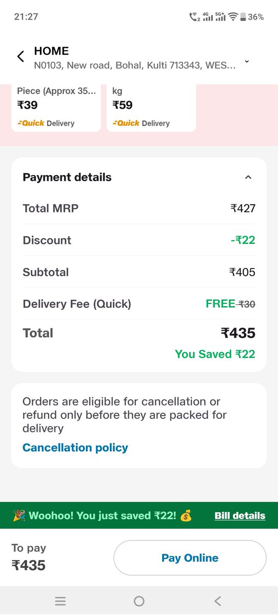 utsavdante's tweet photo. @JioMart_Support @JioMart 

Reg no 8308309461. What kind of calculation is this , could you please explain https://t.co/fGxwJvU5PZ