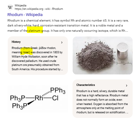 colorsnfall's tweet photo. 45 RHODIUM from RODON meaning ROSE🌹 Rh🔥
works best with Platinum &amp; Palladium which are Elon's faves before Silver heat absorbing transitional metal🤔#Trumpinator comms kickin in! REESE!
Rh- blood🩸 Rhesus🐒Monkies💉
80% world use is CATALYTIC CONVERTORS🤔
&amp; ALL BEING STOLEN!🔥 https://t.co/N34oNXmOTf