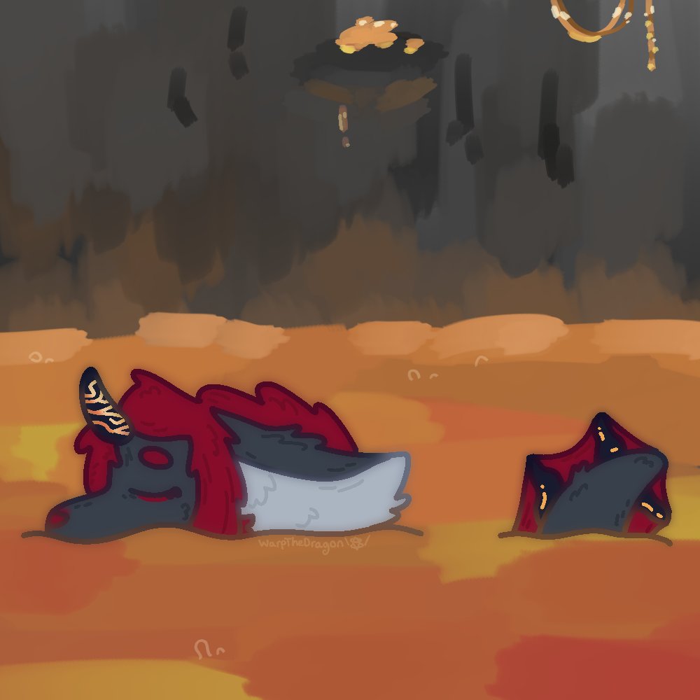 WarpTheDragon's tweet photo. artfight day 4, attack on Girri ! https://t.co/Is4oZATtoN