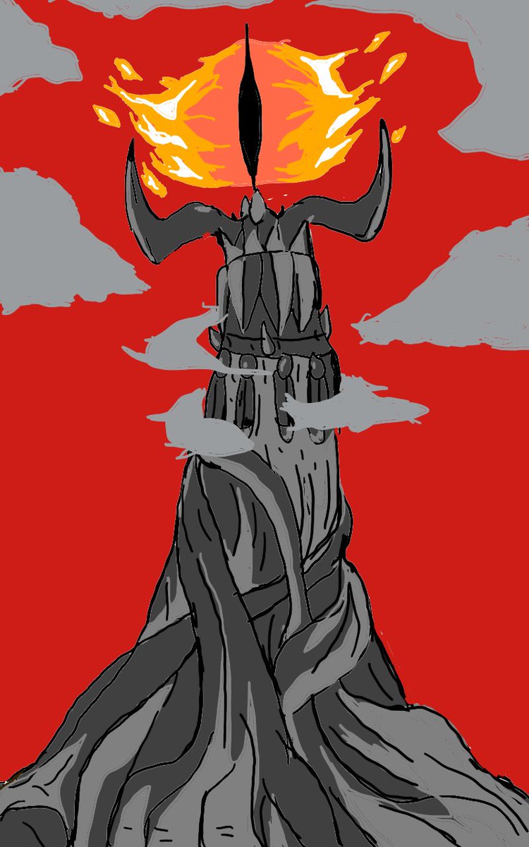 isaiahartwork's tweet photo. Sauron #thelordoftherings #sauron #sketchbook #art #drawing https://t.co/XSxIv3b4Kk