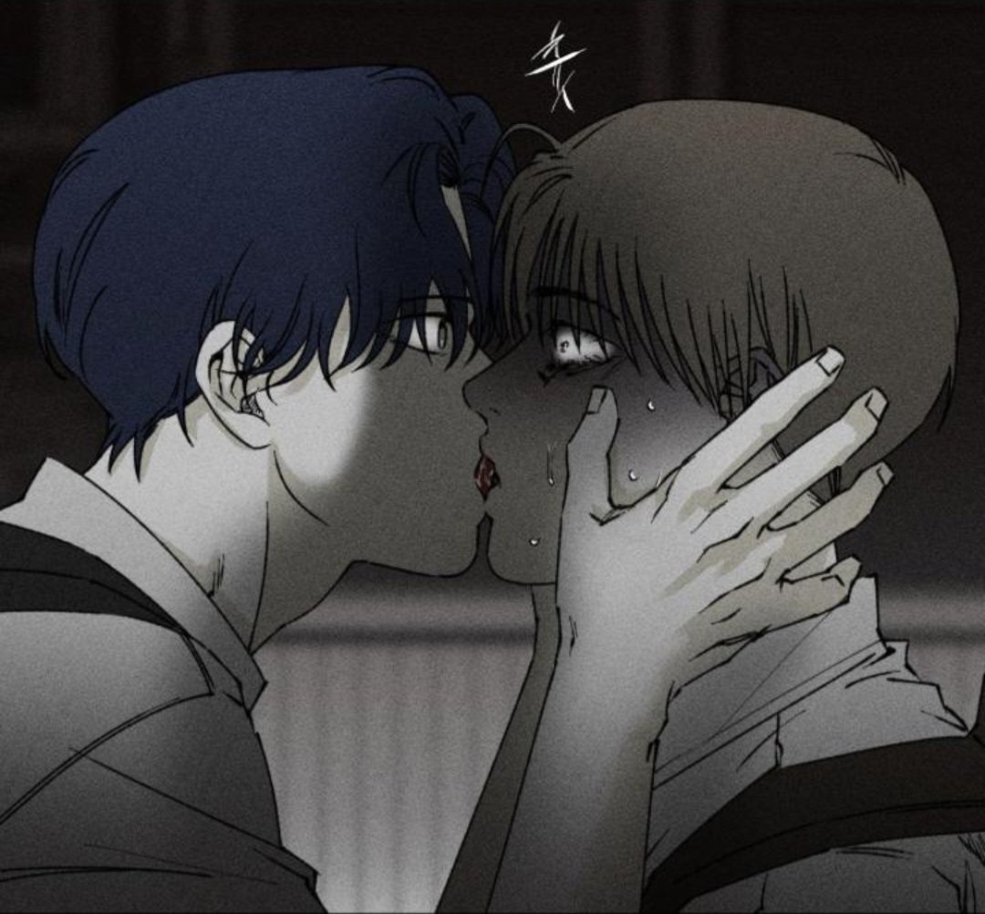 kraizeycherry's tweet photo. Absolutely terrifying kiss scene but im also obsessed #unchangedman https://t.co/XvqZeLqXMa