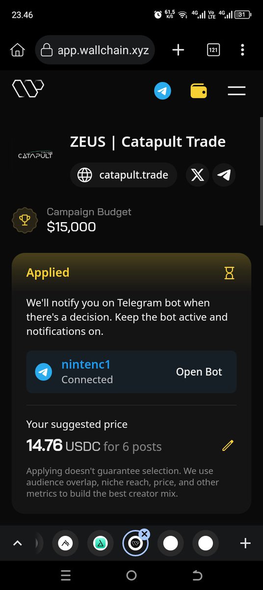 nintenc2's tweet photo. ⚡ Just started testing ZEUS an AI trading bot built for Catapult Trade
Setup was quick through Telegram, and now I'm excited to see how it performs in live markets.
I'll share my honest experience over the next few weeks And don't forget to join the campaign
#ZEUS #CatapultTrade https://t.co/GBs78ELRgx