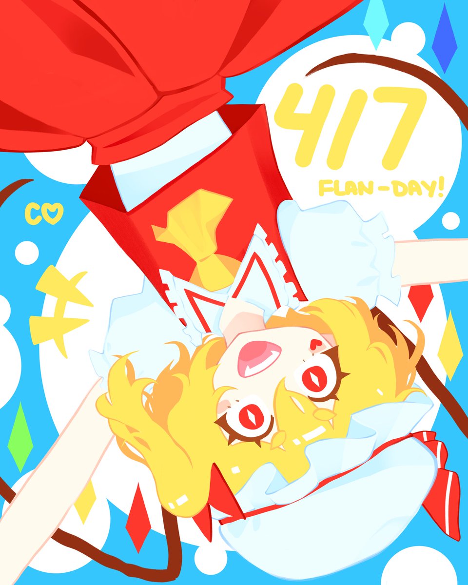 chibekcake's tweet photo. #7月4日はフランの日 #フランの日 #touhou #flandre
sorry, i’m late!!! https://t.co/T4sTyZeNae
