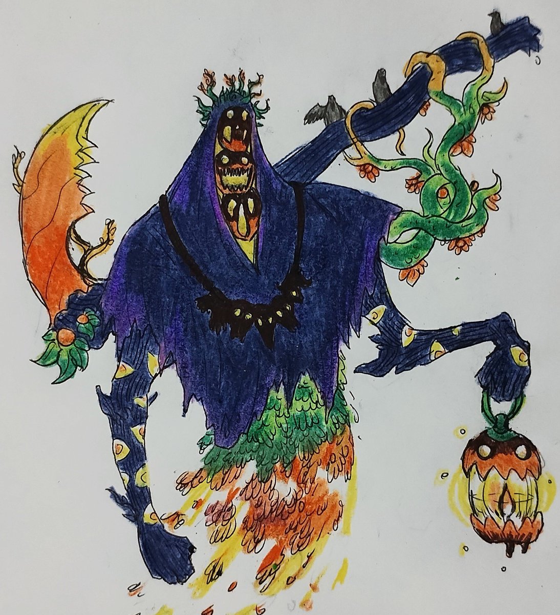 GodseekerKnight's tweet photo. (AU) Pumpking Design, Godseeker's Pathos
#pumpking
#terraria
#Calamitymod https://t.co/chXh56Ddhc