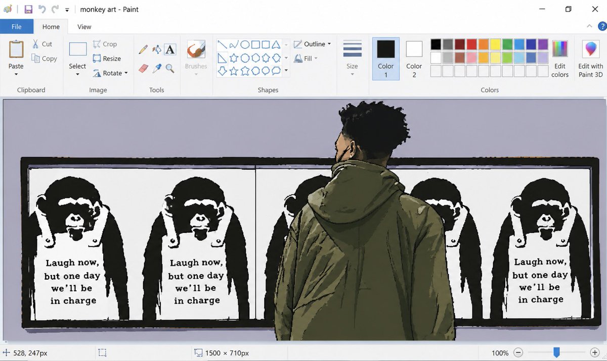 JrSouzaJrJ's tweet photo. Hey Ansem, you need to check this out.

MSPAINT is here to stay. It’s so cool, and it brings back so many childhood memories.

Oh, and don’t forget, you hold 500 million of the supply. 👀

Take a look at the project, and check out the website. It’s really well done.

@MsPaint_OG 
@blknoiz06