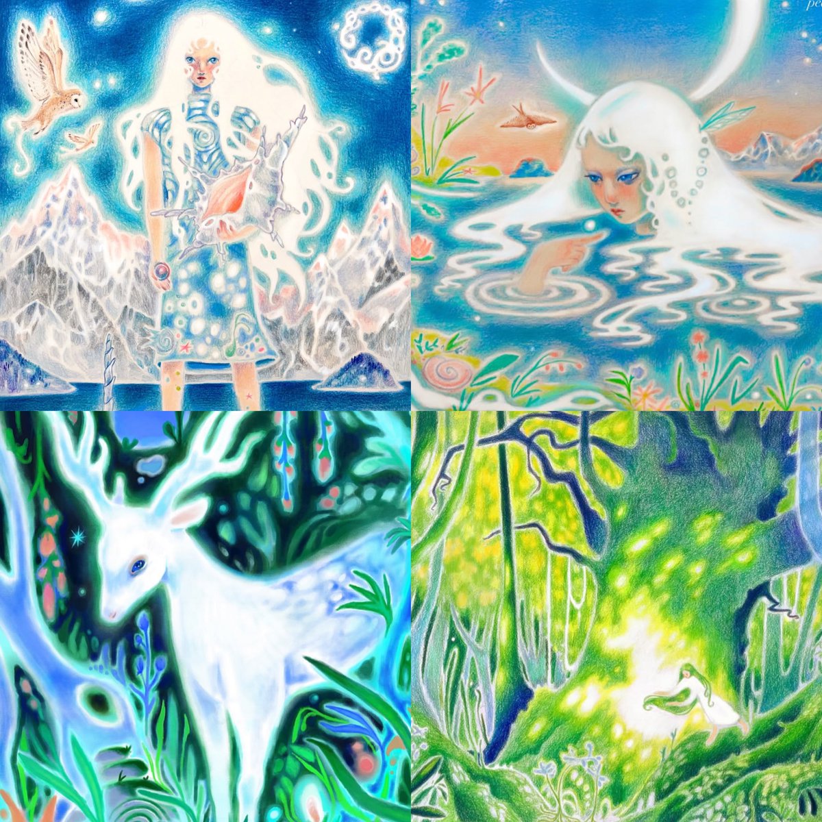 jelllyluvie's tweet photo. people’s first thought going straight to AI is so sad, this artwork is so beautiful please go check out pea_artsoup on IG https://t.co/6Z5tItj9Di