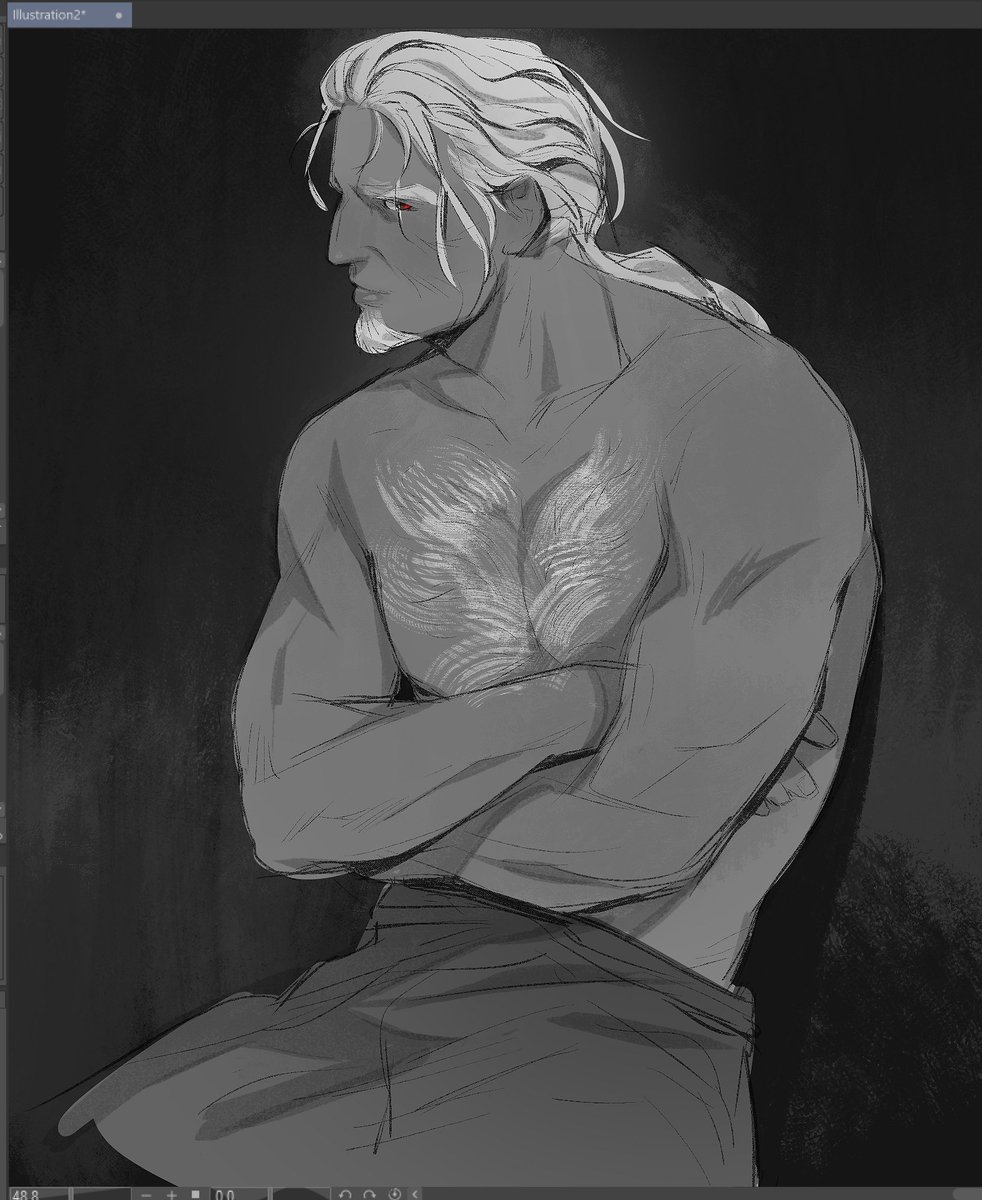 littlekhada7's tweet photo. Sir Ansbach sketch https://t.co/nEulvLiaju