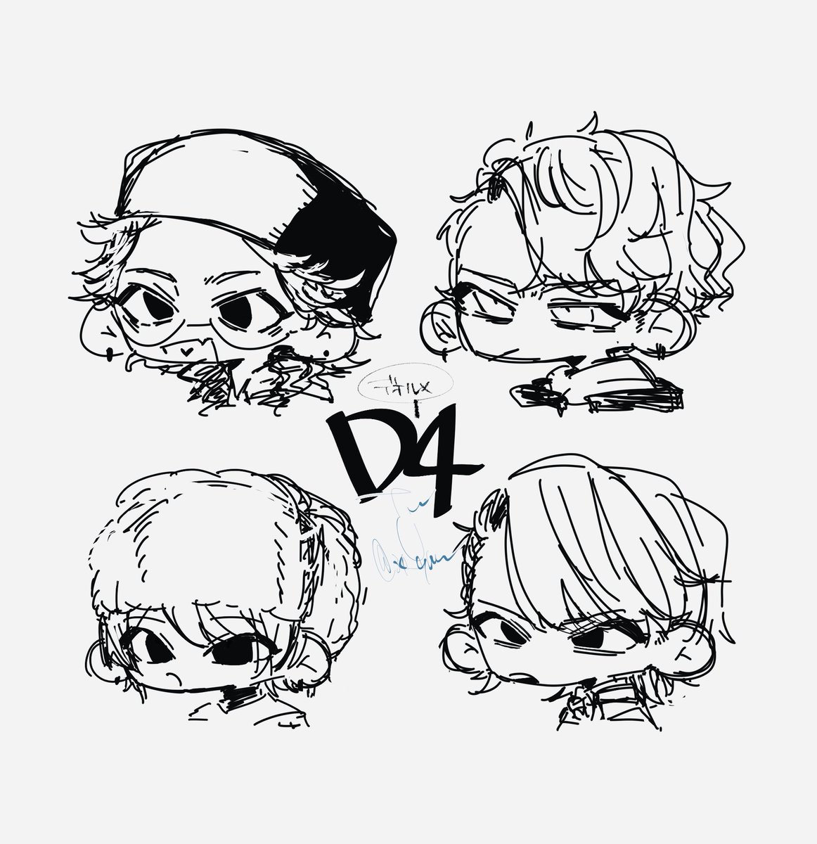 34_qun's tweet photo. デフォルメデスペラードらくがき https://t.co/qyUpdGMQae