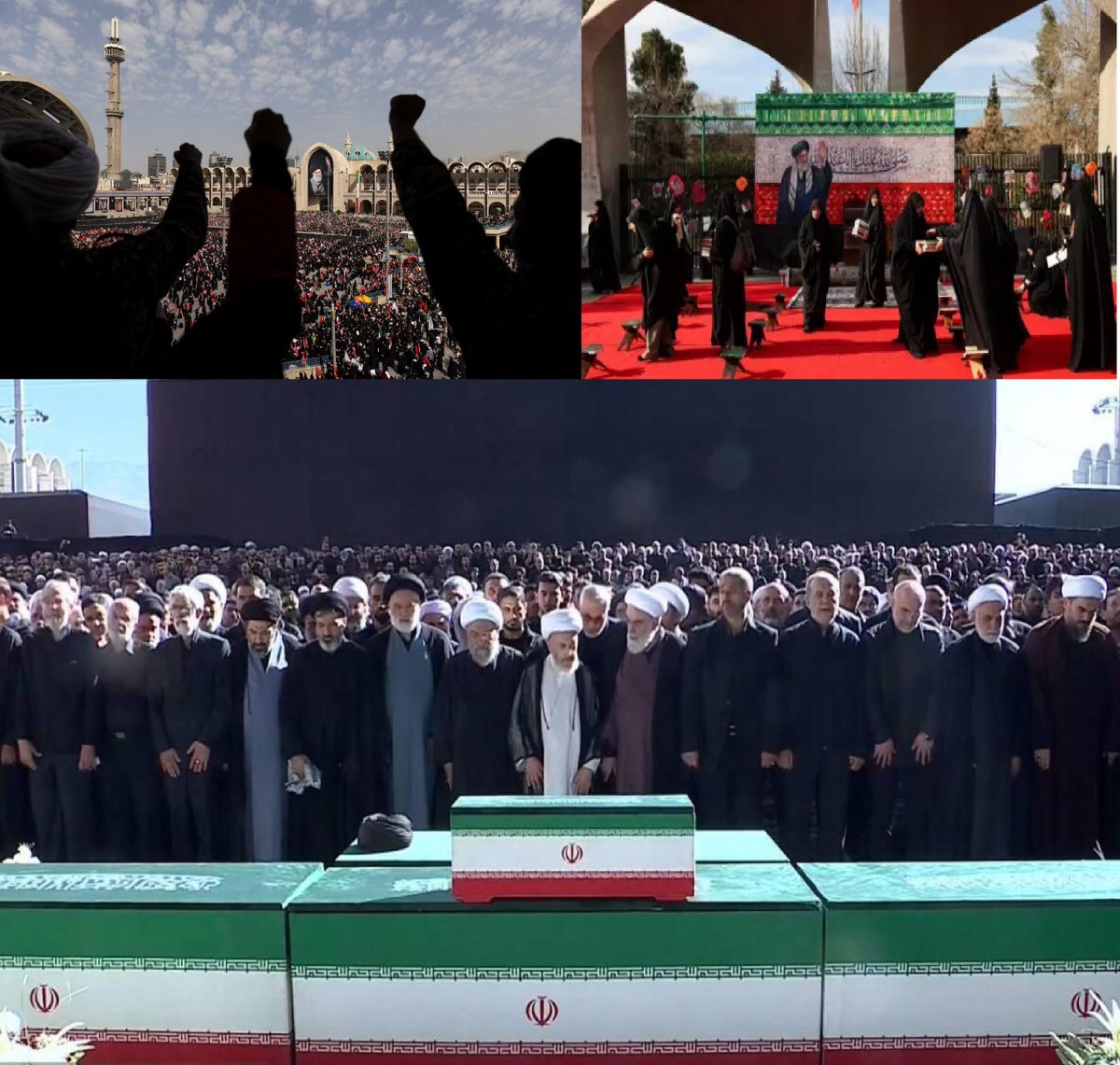 pak_bulletins's tweet photo. ایرانی سپریم لیڈر آیت اللہ سید علی خامنہ ای کی نمازِ جنازہ ادا، 100 ممالک کے وفود اور لاکھوں افراد کی شرکت
 https://t.co/ShoNjQbO6B https://t.co/hCPIez4cd7