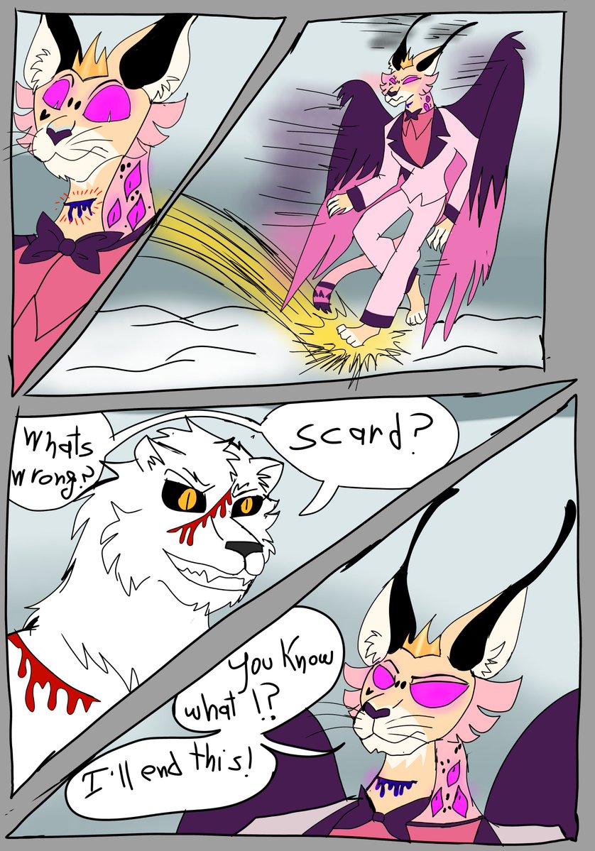 YahyaSobhi3077's tweet photo. Sitri VS Alex comic with color
@AlexTalbain #Sitri #helluvabossSitri #furry #furryart #furrycomic #art #comic https://t.co/TMt1L2RUV7