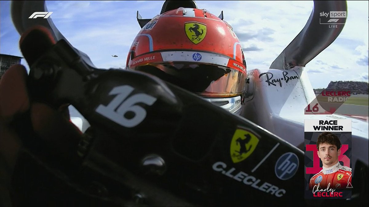 _Hector_X's tweet photo. Perfect race and winning for @Charles_Leclerc
Finally, a bit of luck for him too. Forza Ferrari!!!
#F1 #GPEngland #ScuderiaFerrari https://t.co/X83u3IwAHg