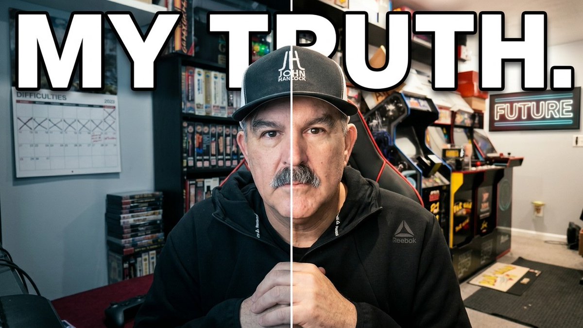 DVDfever's tweet photo. Given that "John Hancock", or whatever his real name is, has had the Museum Scam going on for YEARS &sells donated games at swap meets, when I see a video marked "MY TRUTH" with an AI slop thumbnail, don't be surprised if I don't take it at face value...
1/2
#Scammer #JohnHancock https://t.co/MGAw2Fg3o8