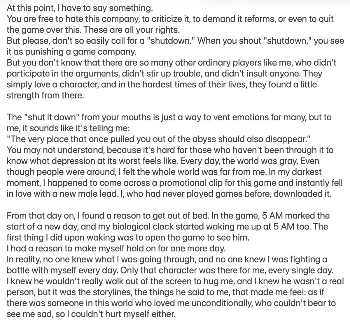 heehee352's tweet photo. This is a message from a CN fan to all the people calling for a total server shutdown of LADS! Share your kind words and how LADS changed your life too in the comments as encouragement for her! ❗️I'm posting this with her permission, so please don't post it elsewhere❗️ https://t.co/hui3BIQbso