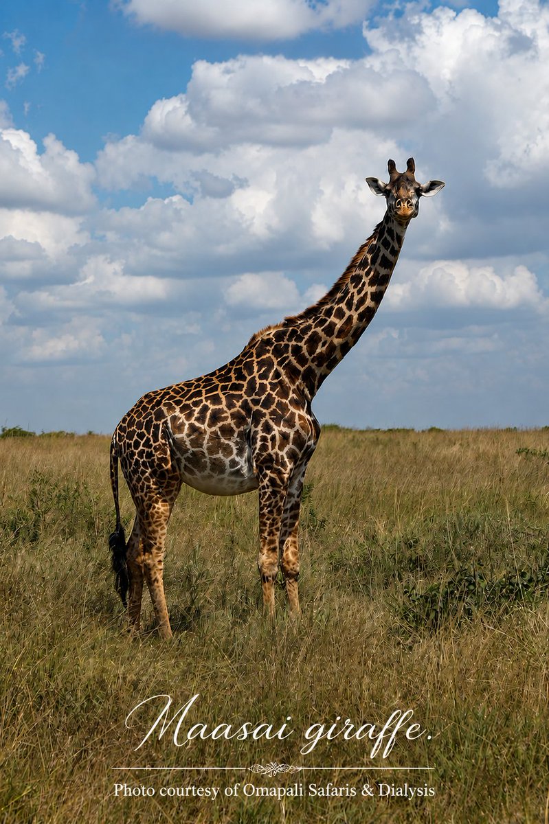 SafariDialysis's tweet photo. Kenya hosts 3 giraffe species: the Maasai (~43,000, Endangered), the Reticulated (~20,900, Endangered — 95% found only in Kenya), and the Rothschild's (~2,500, Near Threatened).
@OmapaliSafaris takes you to all three — with your dialysis fully taken care of.

#KenyaGiraffe https://t.co/48f7A1TWt6