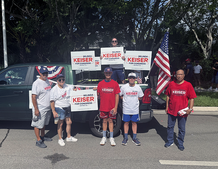 BelindaKeiser's tweet photo. What a way to celebrate America’s 250th birthday. 🇺🇸
Yesterday, Belinda and #TeamKeiser joined two parades and three community events across Florida’s 22nd Congressional District, connecting with veterans, first responders, and families.
Wherever we went, the message was consistent: #FL22 wants a proven leader who will fight for President Trump’s America First agenda and deliver for our community.
Belinda is ready to be that fighter in Washington.
Join us: https://t.co/8SjTbP6ju4
#America250