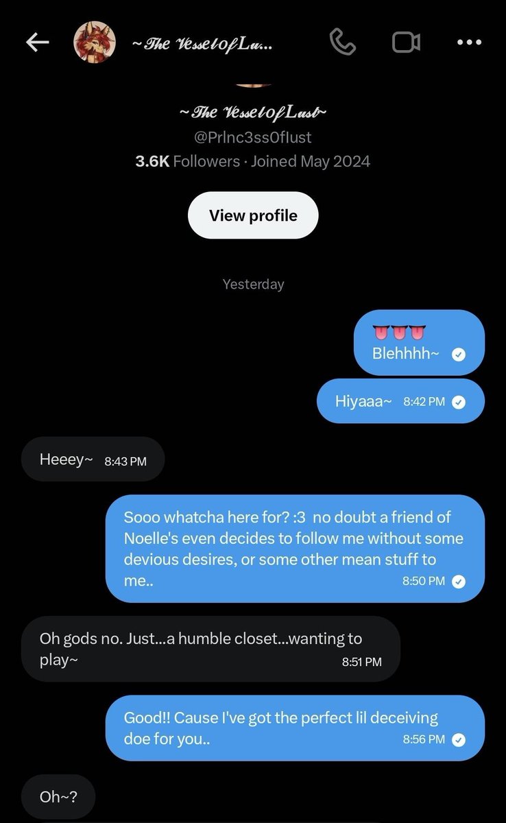 IcyAspiration's tweet photo. https://t.co/dGf5TNKE4x

imagine blocking most of my accounts, particularly @SuccubusDelphox just for it to emerge that you're a closet lol.

I always knew you were disgusting from your last account, and hey, I have the evidence now!

Your move :) https://t.co/FyvkaCvYQV
