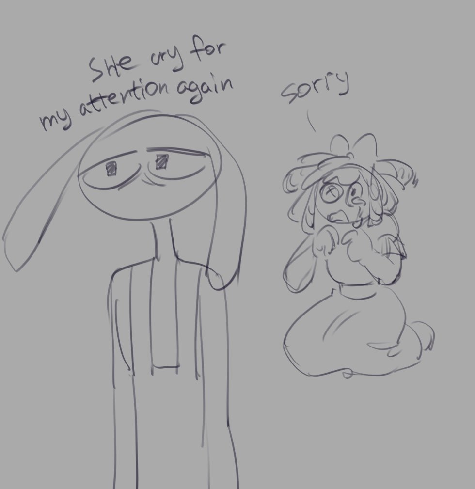 KatfishComsfw's tweet photo. I'm really sorry, but I can only see this pairing this way and honestly, I think it's delightful.

is there any fics with toxic Bunnydoll?

#bunnydoll https://t.co/BaoiIwgw6K