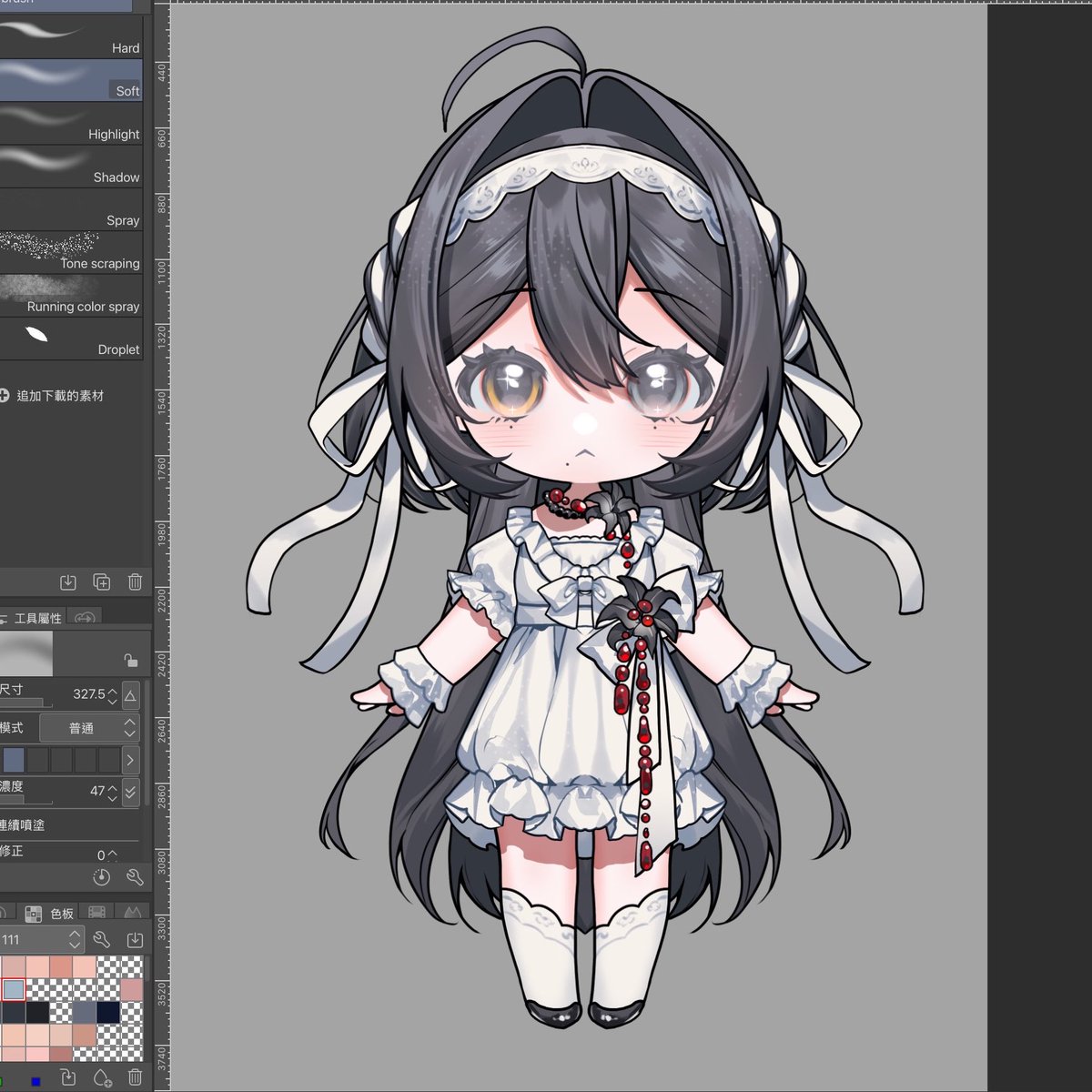 yoru8jikara's tweet photo. Chibi live2D cms #live2d https://t.co/4t4CV8TNV6