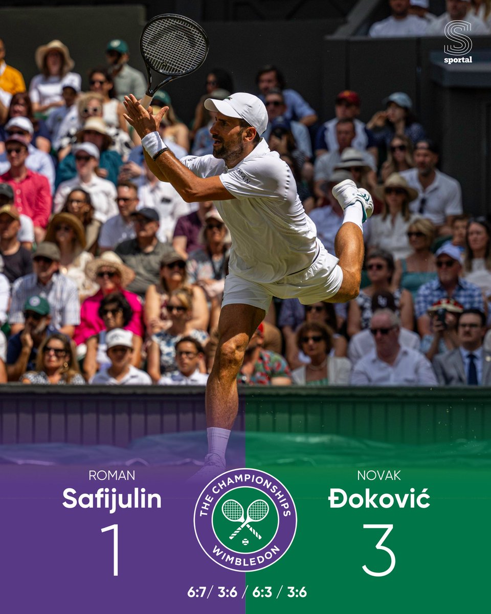 SportalSrbija's tweet photo. Tako je, bre! Đoković se borio, ali slomio Rusa za četvrtfinale!💪🏼🇷🇸
Čisti Novak redom na Vimbldonu! 🎾
📸 Profimedia
#novakdjokovic #djokernole #vimbldon https://t.co/4Cl9QqtsiH