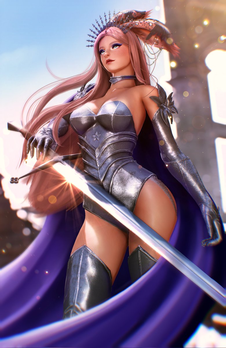julietteffxiv's tweet photo. Even clad in steel, her greatest weapon was hope.

#gposer #julietteffxiv #juneglams https://t.co/JjhkDxD3hH