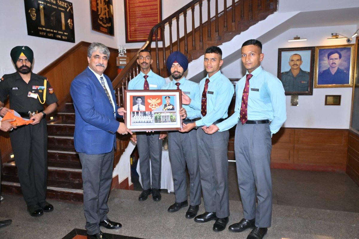 IaSouthern's tweet photo. Returning to the place where his journey as a soldier began, the Southern #ArmyCommander visited his Alma Mater, the National Defence Academy, during the very first week of assuming command.

Interacting with the cadets of his own ‘K’ Squadron, he shared words of encouragement, felicitated the Squadron Appointments, and gave sweets to the cadets reaffirming the enduring bond between an alumnus and his Alma Mater

A heartwarming reminder that no matter how far one rises, true leadership is rooted in remembering where it all began.

#EnrichYourRoots 
#SouthernCommand 
#NDA 
#Leadership 
#IndianArmy
@adgpi 
@HQ_IDS_India 
@PRODefPune