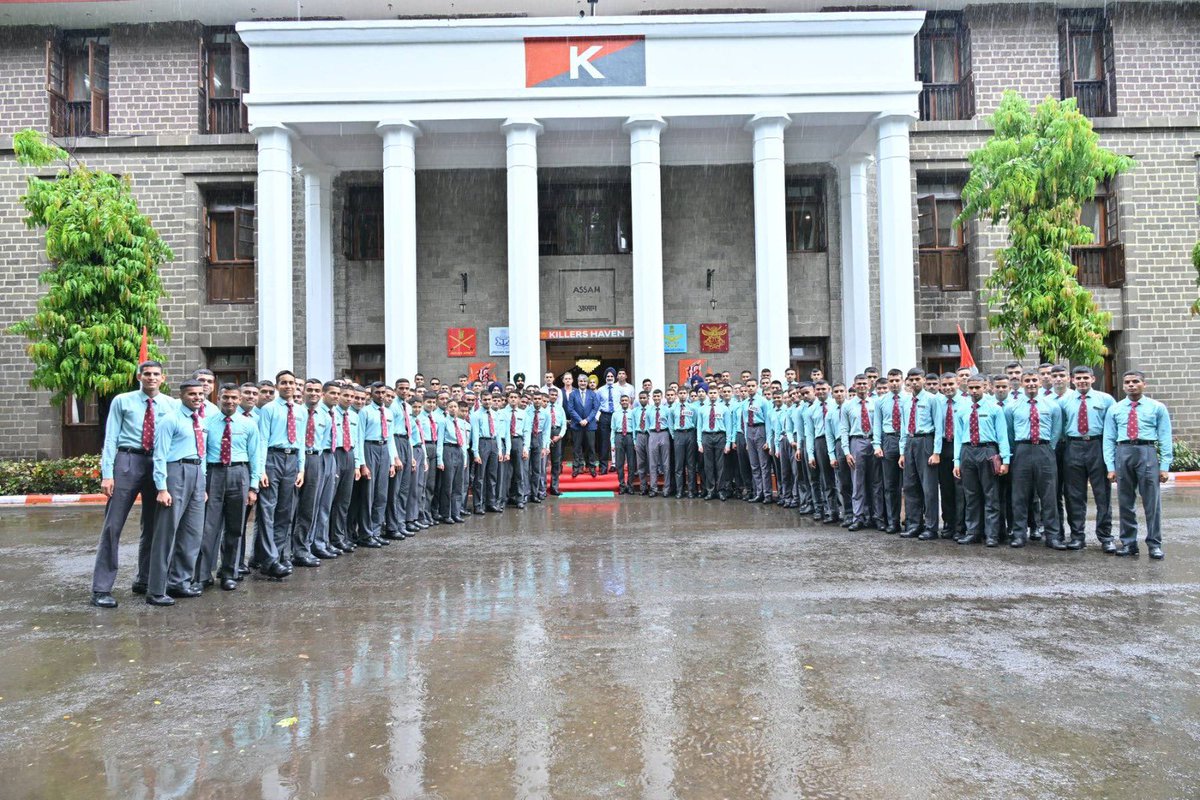 IaSouthern's tweet photo. Returning to the place where his journey as a soldier began, the Southern #ArmyCommander visited his Alma Mater, the National Defence Academy, during the very first week of assuming command.

Interacting with the cadets of his own ‘K’ Squadron, he shared words of encouragement, felicitated the Squadron Appointments, and gave sweets to the cadets reaffirming the enduring bond between an alumnus and his Alma Mater

A heartwarming reminder that no matter how far one rises, true leadership is rooted in remembering where it all began.

#EnrichYourRoots 
#SouthernCommand 
#NDA 
#Leadership 
#IndianArmy
@adgpi 
@HQ_IDS_India 
@PRODefPune