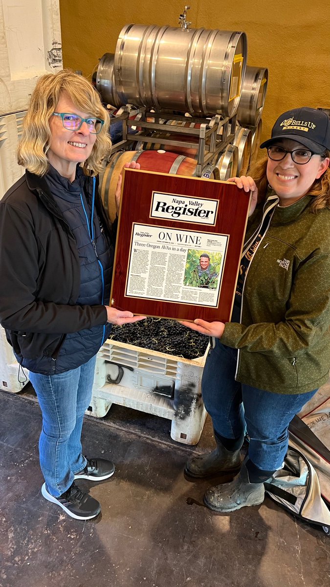 BellsUpWinery's tweet photo. Wine writer Elizabeth Smith paid us another visit to get caught up. She got the scoop on the latest news in our estate vineyard, including updates on our Pinot Noir, Seyval Blanc, Pinot Blanc &amp; Schioppettino vines. Read about our future planting plans!

https://t.co/v8hp8yBI8C https://t.co/FWSPiKobqZ