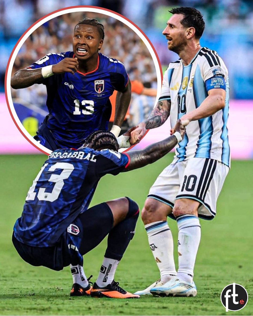 Footballtweet's tweet photo. 🥹🇨🇻 Despite Cape Verde's World Cup exit, Sidnny Lopes Cabral fulfilled a lifelong dream by sharing the pitch with Lionel Messi.

🗣️ "As a child, I watched him on TV and dreamed that one day I'd share the same pitch with him. I never imagined that moment would actually come.

After the match, I went up to him and said: 'Playing against you was a dream I never thought would come true.' He smiled, hugged me, and replied: 'It's okay. You deserve even more. Good luck.'"

Imagine hearing those words from your greatest idol? That would be absolutely priceless. ❤️