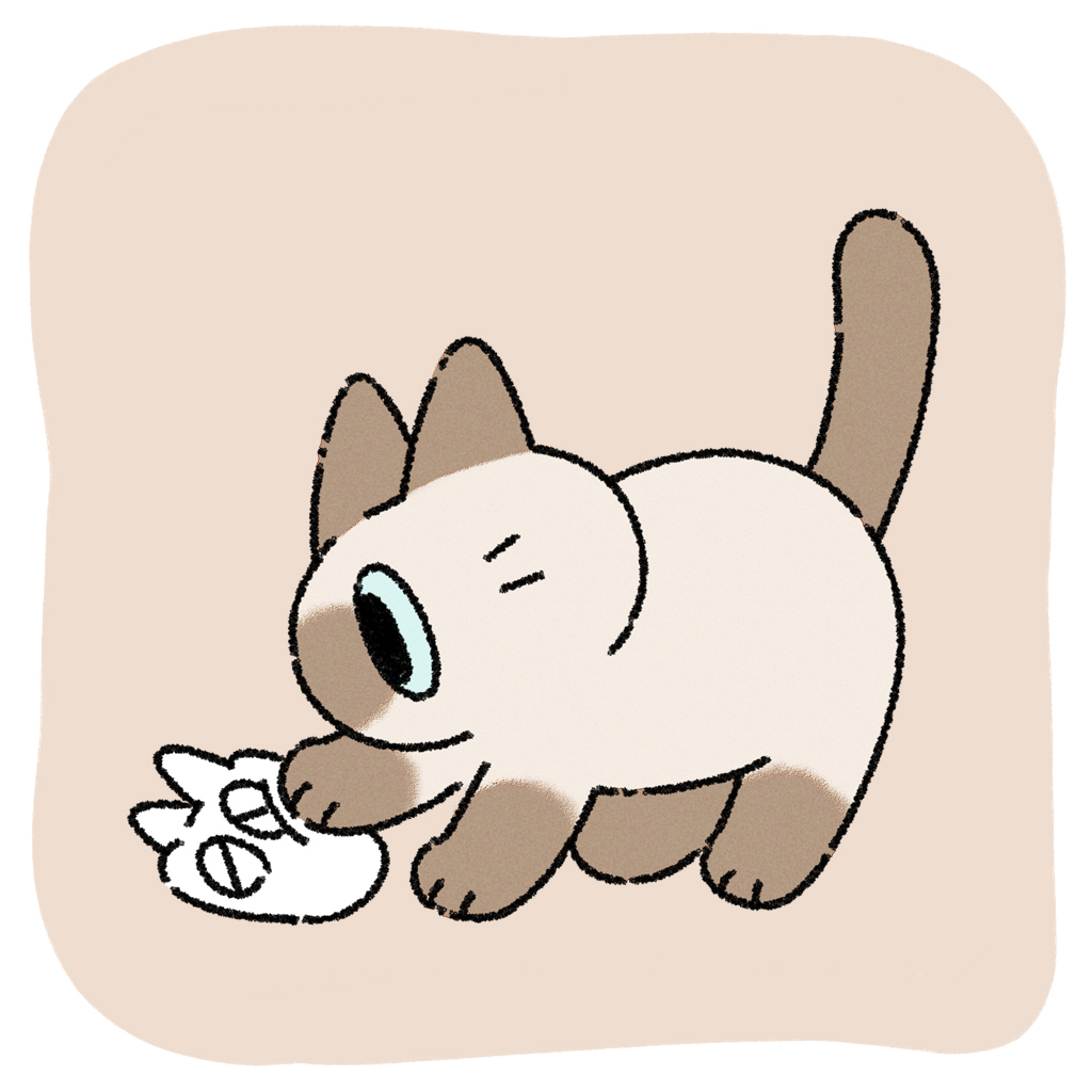 yamanobejin's tweet photo. 変なボール #シャム猫あずきさんは世界の中心 https://t.co/apGKRZBqb3