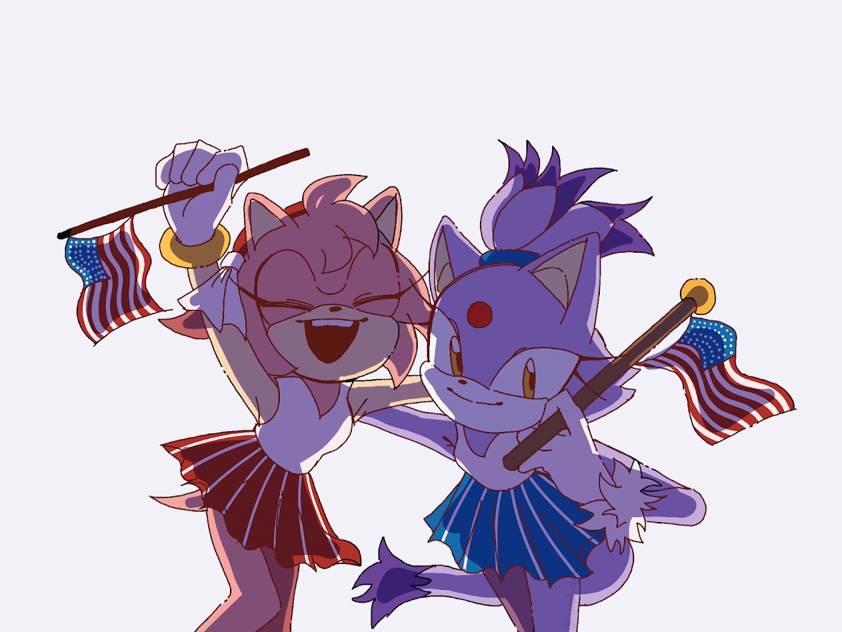 anamuave's tweet photo. happy (late) Fourth of July ft. blaze + and extra drawing i made back in 2024 #blazethecat https://t.co/QRHmDphUXS