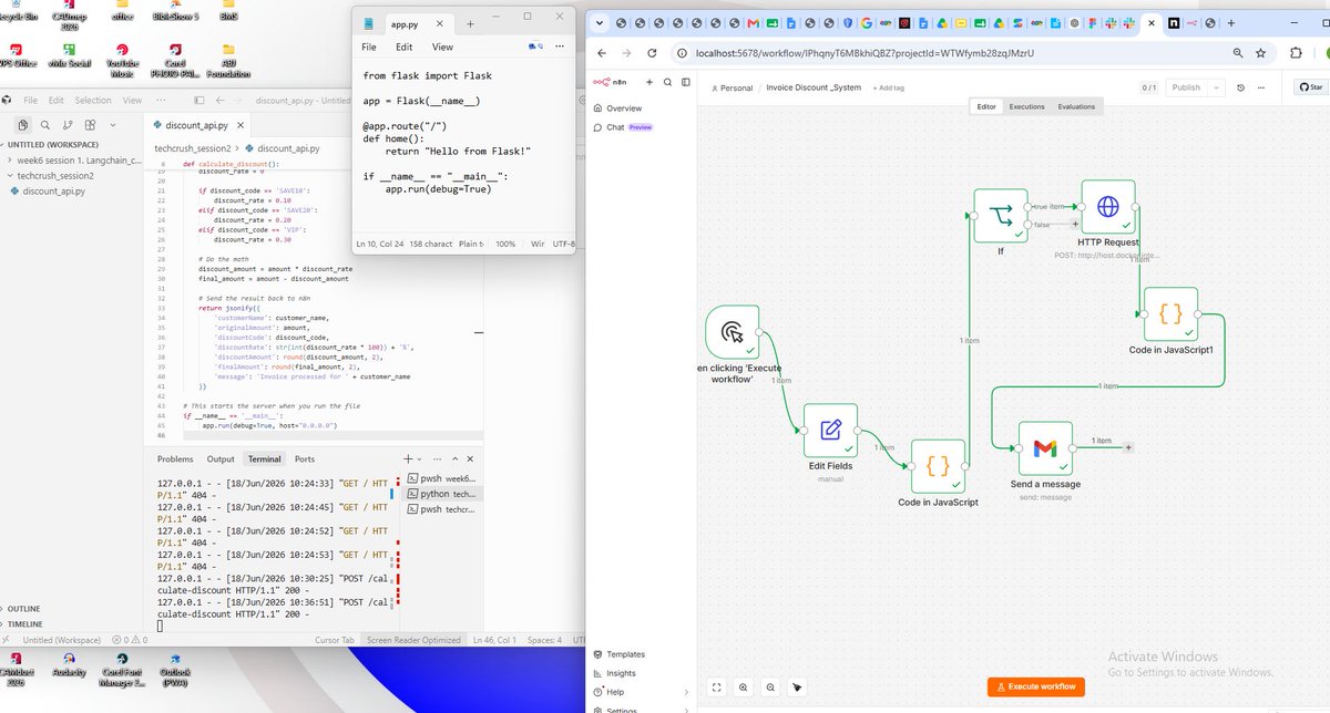 MOGMOG619's tweet photo. From Manual Processes to Intelligent Automation

This week, I created an AI Automation Workflow that demonstrates how businesses can transform repetitive manual operations into intelligent, automated systems. https://t.co/saLttlz7yP