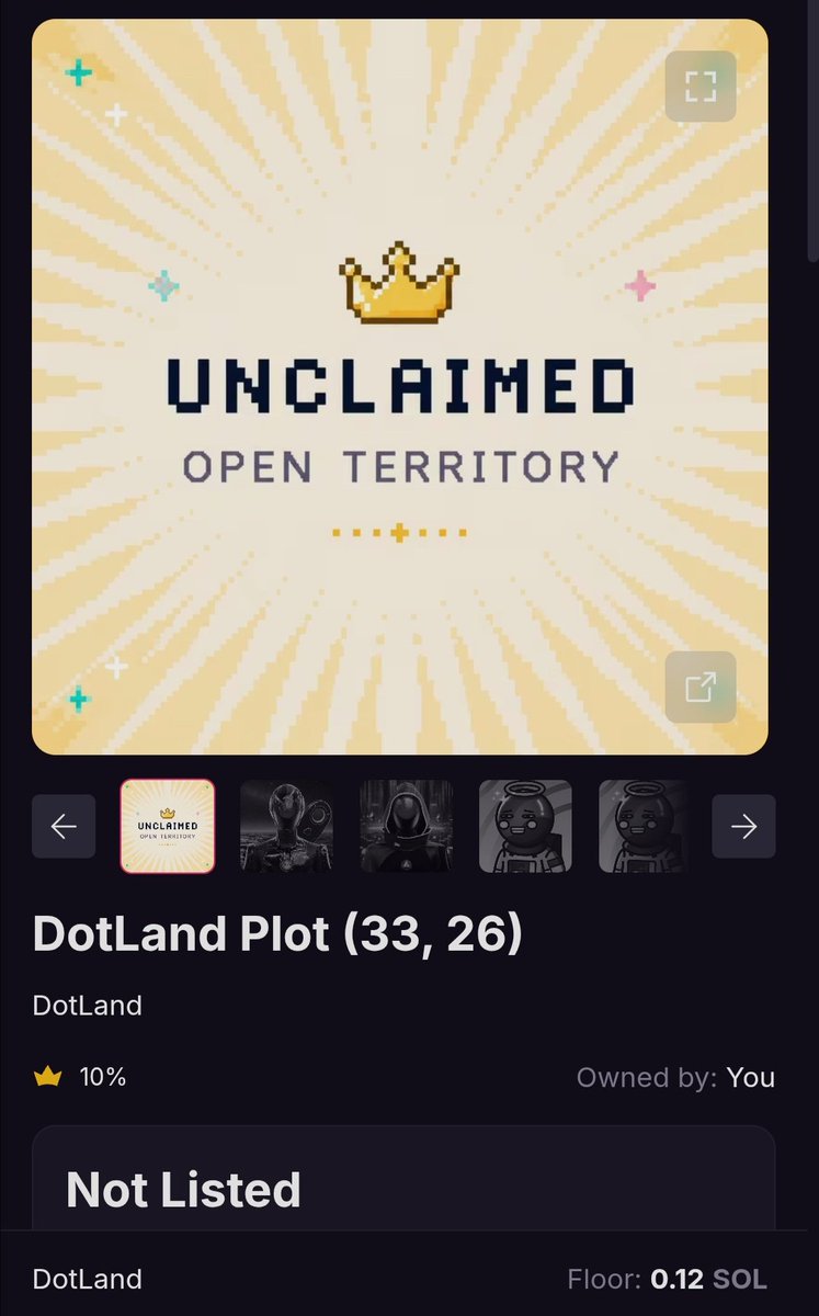 Scott_Weth's tweet photo. Shout out to the legend @Peylay for gifting one of his dots @DotLandApp 
Much appreciated 🙏🙏🙏

What image to put on it though 🤔 https://t.co/qtMgSy81zJ