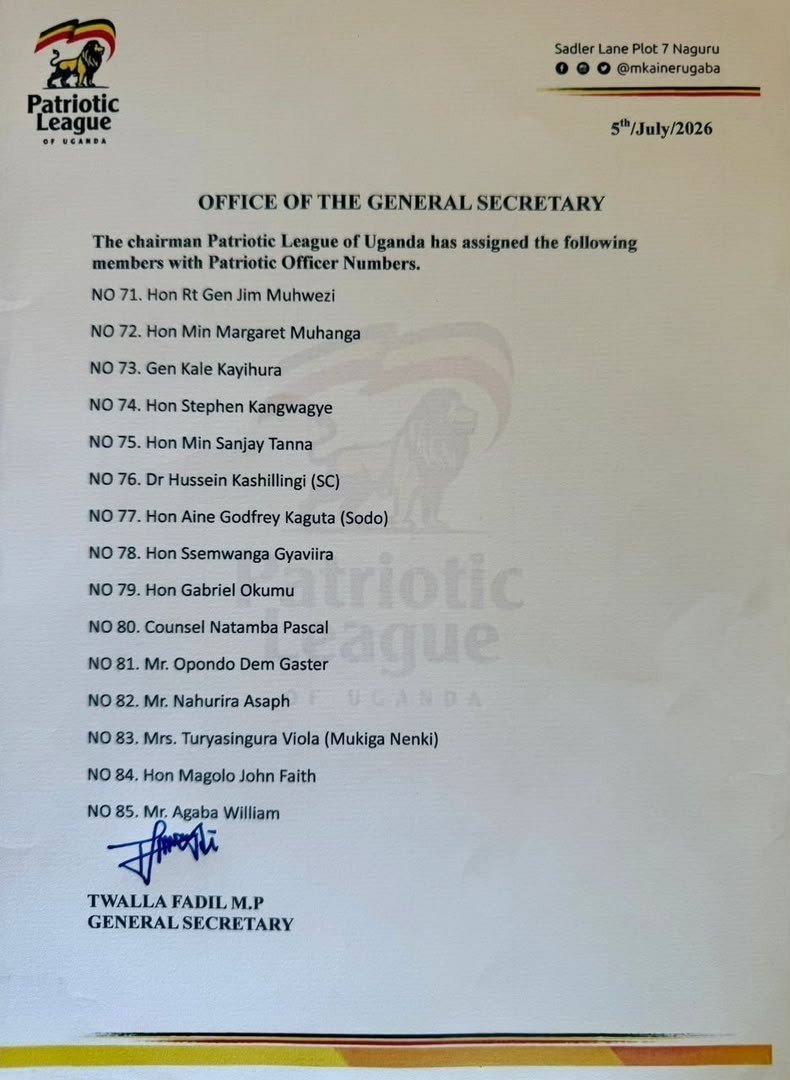 Mramooti0's tweet photo. Politics is a dirty game, so who can differentiate the two documents to explain why and how the number 83 from the first document does not appear in the second document? Should we say "ebikono" led to the disappearing of our Patriot? @mukigawamuhoozi https://t.co/gwsFnltyhJ