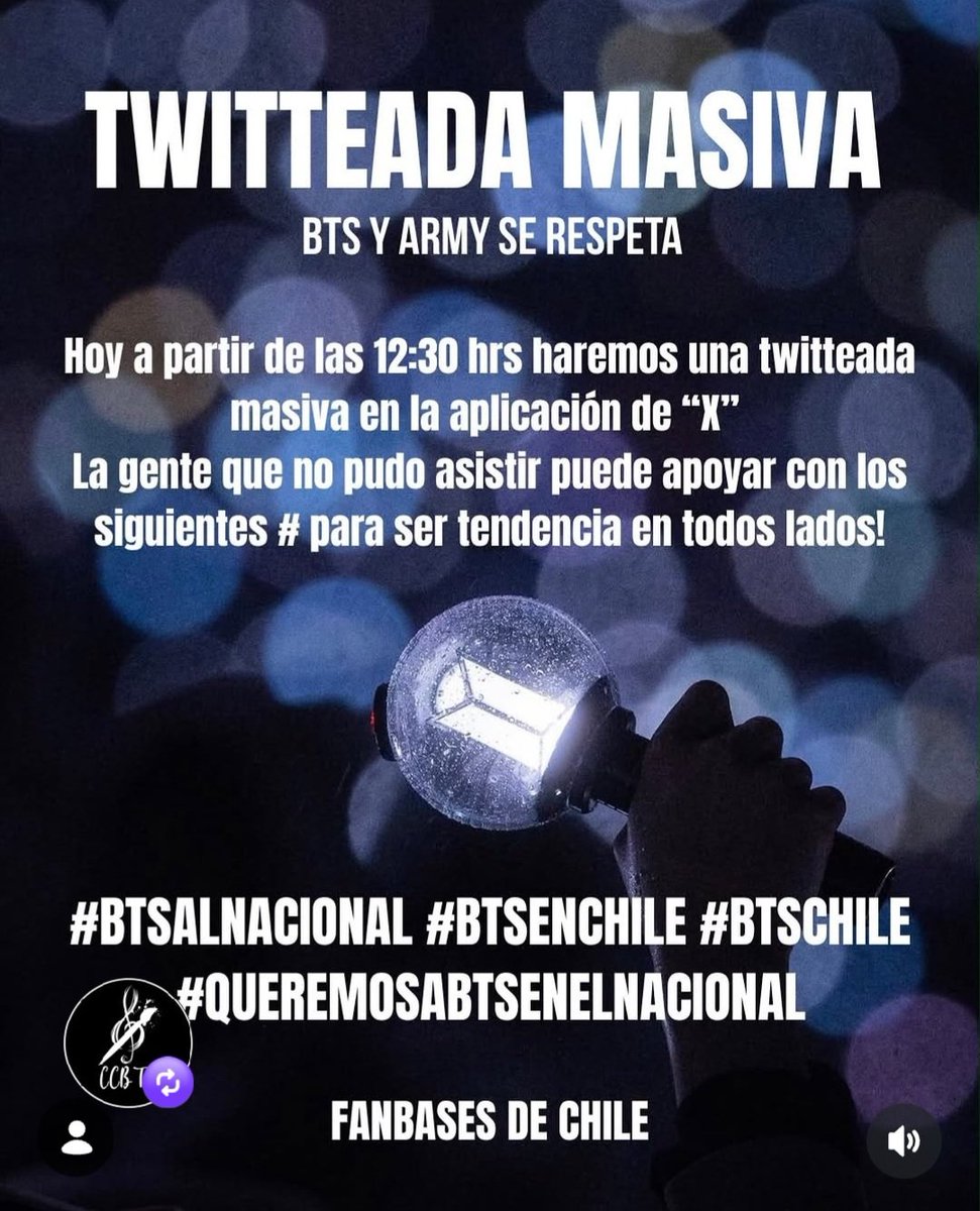 Vanevbc's tweet photo. Hoy ARMYS, twitteada masiva!!!
 💜 

#BTSALNACIONAL #BTSENCHILE   #BTSCHILE #QUEREMOSABTSENELNACIONAL https://t.co/HGZ8CozZQR