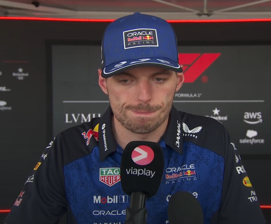 verstappenews's tweet photo. Viaplay: There's a week without a race, will you talk to the team? Will harsh words be exchanged?

Max: "I don't want anything to do with it right now, to be honest." https://t.co/VDM4lYX3TL