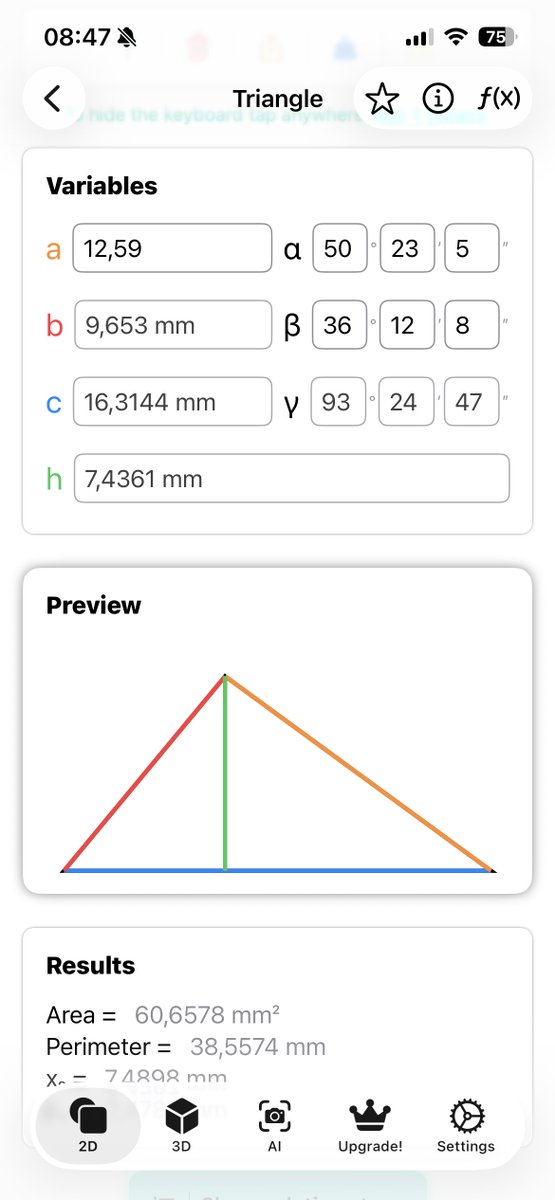 rootko's tweet photo. In version 4.18.0 there's a new setting - you can switch angles to Degree-Minutes-Seconds format instead of a decimal format. Let me know if it helps in your calculations ;)
https://t.co/SQB3OLWIGW https://t.co/Vnj4wCBglq