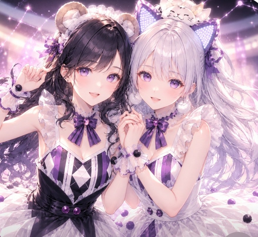 UsaMotiko's tweet photo. 寝る前にわちゃ姉のとこでお喋り♡タルちゃんがドーナツ投げてくれた🍩🍩🤤
小窓上がる頻度増えたな🤣
2枚目はぽん＆あや
3枚目はしょぴ＆ごる
AIで遊びすぎたかな🤔
ごるさん可愛くなりすぎた😅
 #Tiktoklight
 # アスリバ https://t.co/2bPC5xfZZ8