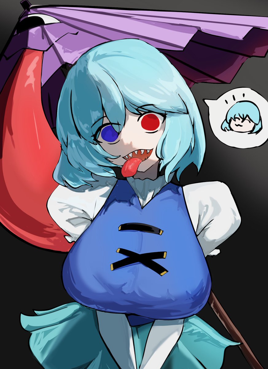 Ranguiri's tweet photo. 호잇
#東方Projectㅤㅤㅤㅤ 
#多々良小傘
#鈴仙 https://t.co/wmpjePS03M