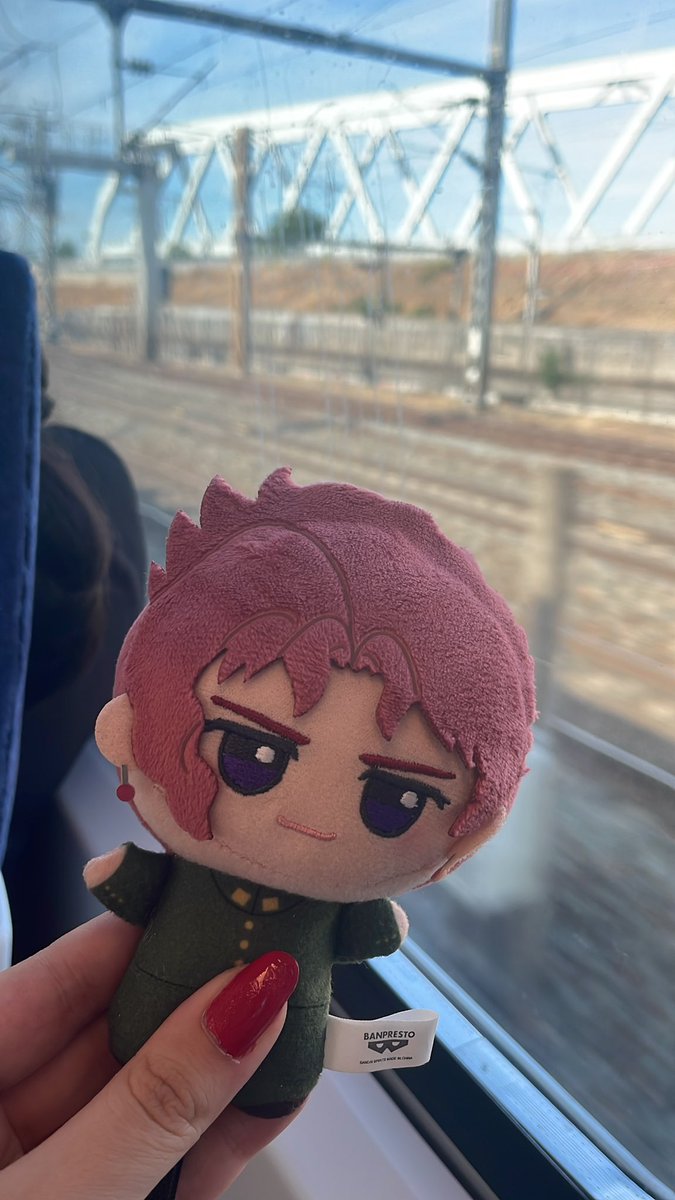 hatcryc's tweet photo. Me and kakyoplush on the last train to home #jojoref https://t.co/qNQrkHkILE