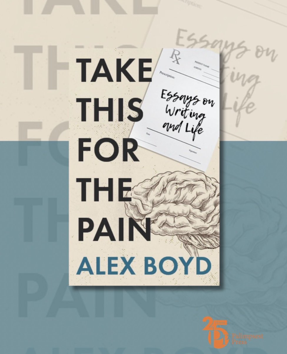 riverstwriting's tweet photo. Alex Boyd’s essay collection, Take This for the Pain (Palimpsest Press, 2026), received a brilliant review in Hippocampus Magazine by writer, scholar, and narrative medicine leader Renée K. Nicholson.

Read full review:

https://t.co/6IIxjr92tI

#nonfiction https://t.co/KeFzDNhNb5