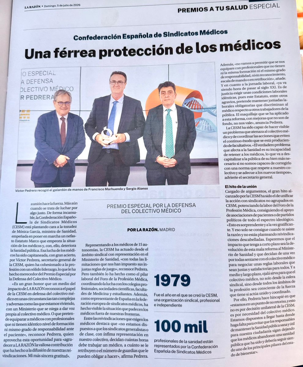 CESM_CV's tweet photo. Entrevista en La Razón al Secretario General @victorpedrera de @cesm_sindicatos
@larazon_es https://t.co/BJ0HPmUbkZ