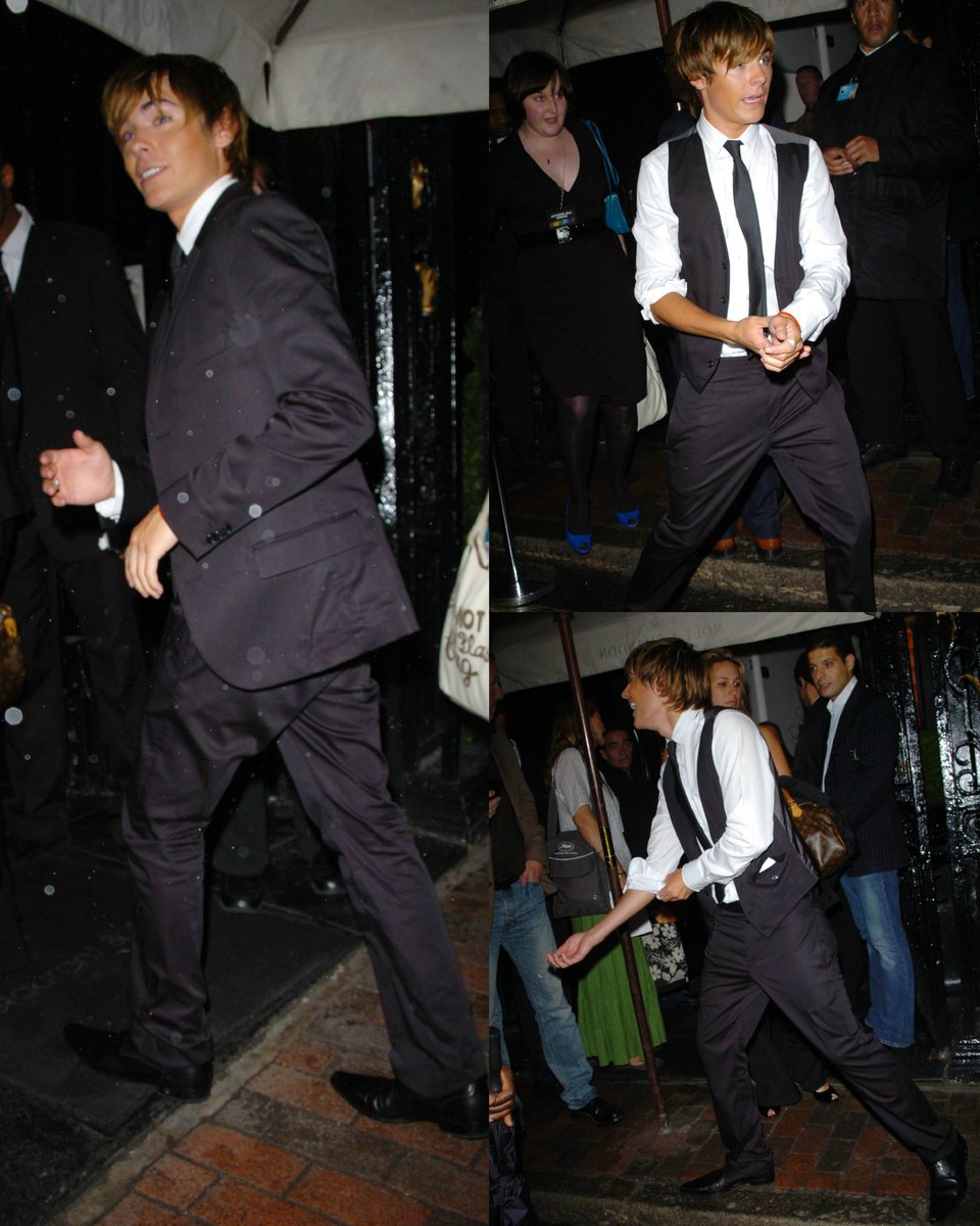 MoreCortez4's tweet photo. Zac Efron at the "Hairspray" premiere after party in London, England. (2007) https://t.co/IKu7O46n8z