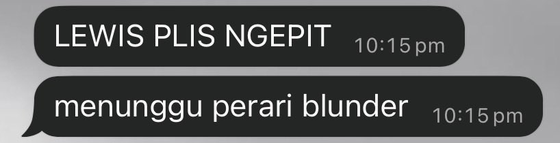 _emoingerardway's tweet photo. “kimi ngepit lap brp?”
35 😎

“nunggu ferrari blunder”

kalo bukan lewis yg atur strategi sih blunder biasanya = kejadian https://t.co/UHIIWTafkI